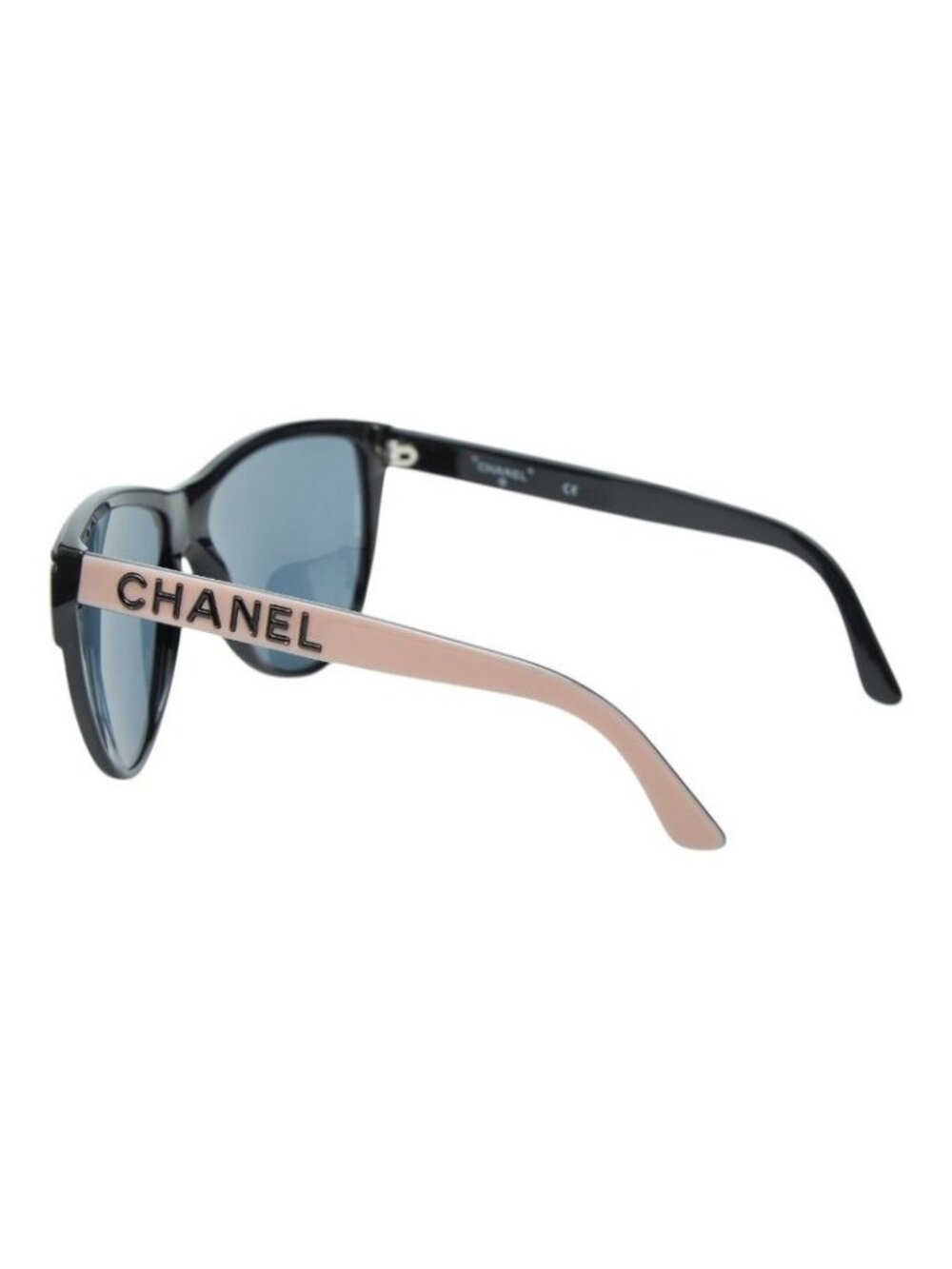 Chanel Logo Sunglasses Pink Black Acetate Eyewear - Picture 3 of 7
